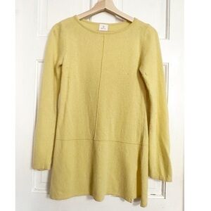B Betta Italian Merino Wool Blend Sweater Womens XS Yellow Made In Italy